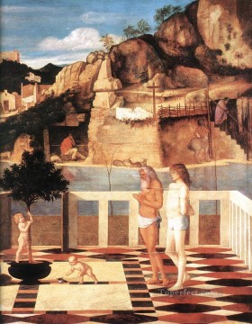 神聖な寓意 ルネッサンス ジョヴァンニ・ベッリーニ Oil Paintings